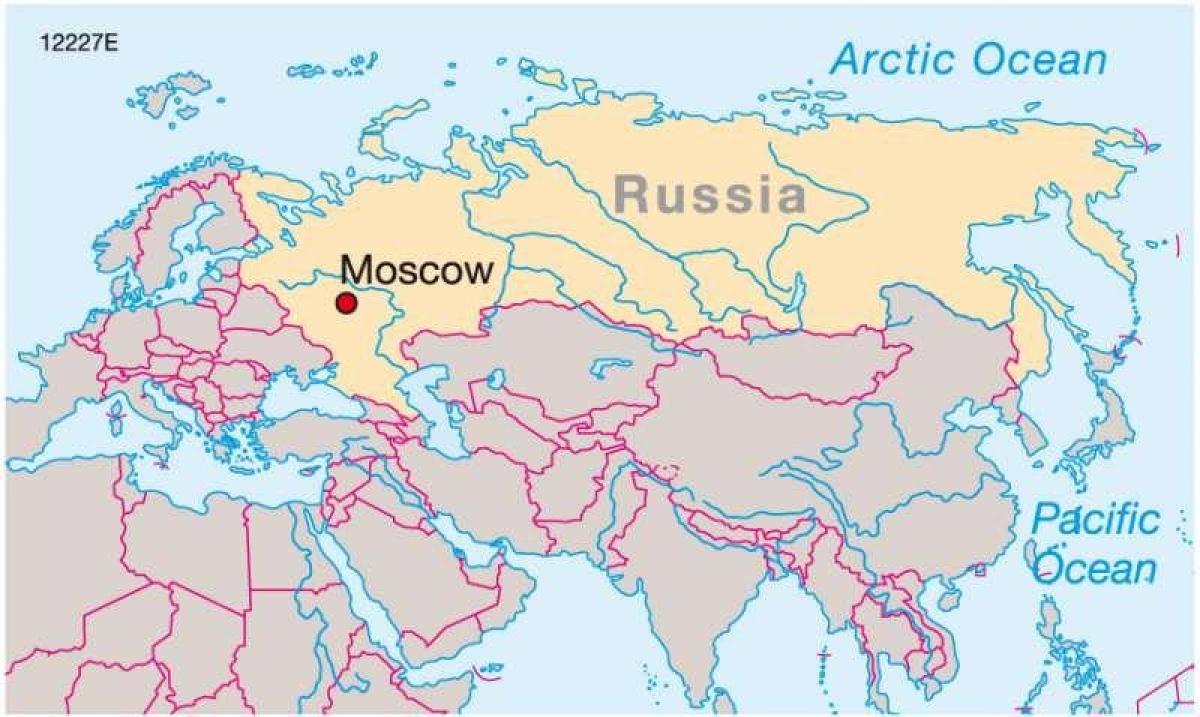 Մոսկվան քարտեզի վրա Ռուսաստանի