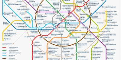 Մետրոյի Մոսկվա քարտեզ