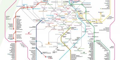 Քարտեզ Մոսկվա գնացքը