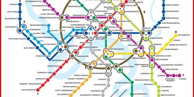 Քարտեզը Մոսկվայի մետրոյում
