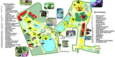Քարտեզը Մոսկվայի կենդանաբանական այգում